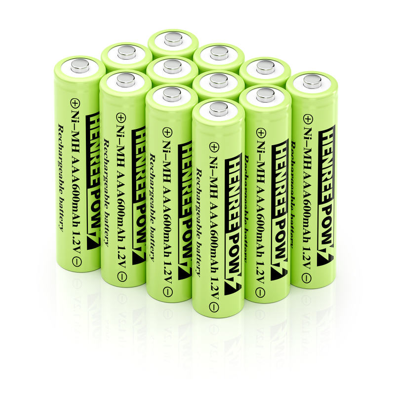 HENREEPOW 1.2V 600MAH AA NI-MH充電式バッテリー